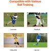 imageVEVOR Folding Lacrosse Rebounder for Backyard Volleyball Bounce Back Net Pitchback Throwback Baseball Softball Return Training Screen Adjustable Angle Shooting Practice Training Wall5X7FT