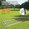 imageVEVOR Folding Lacrosse Rebounder for Backyard Volleyball Bounce Back Net Pitchback Throwback Baseball Softball Return Training Screen Adjustable Angle Shooting Practice Training Wall3X4FT