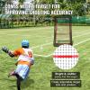 imageVEVOR Folding Lacrosse Rebounder for Backyard Volleyball Bounce Back Net Pitchback Throwback Baseball Softball Return Training Screen Adjustable Angle Shooting Practice Training Wall4X7FT