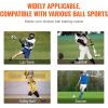 imageVEVOR Folding Lacrosse Rebounder for Backyard Volleyball Bounce Back Net Pitchback Throwback Baseball Softball Return Training Screen Adjustable Angle Shooting Practice Training Wall4X7FT