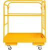 imageVEVOR Forklift Safety Cage 36 x 36 Inches Foldable Forklift Work Platform of 1200 lbs Load Capacity with Lockable Swivel Wheels Drain Hole ampamp Device Chain Holds 1 to 2 Adults Ideal for Aerial Work36x36 with Wheels
