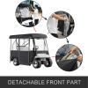 imageVEVOR Golf Cart Enclosure Polyester Driving Enclosure Club Car Covers Universal Fits for Most Brand Carts Sunproof and Dustproof Outdoor Cart Cover300D 787x433x622