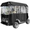 imageVEVOR Golf Cart Enclosure Polyester Driving Enclosure Club Car Covers Universal Fits for Most Brand Carts Sunproof and Dustproof Outdoor Cart Cover300D 866x433x622