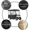 imageVEVOR Golf Cart Enclosure Polyester Driving Enclosure Club Car Covers Universal Fits for Most Brand Carts Sunproof and Dustproof Outdoor Cart Cover300D 787x433x622
