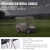 imageVEVOR Golf Cart Enclosure Polyester Driving Enclosure Club Car Covers Universal Fits for Most Brand Carts Sunproof and Dustproof Outdoor Cart Cover300DBeige 787x433x622