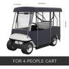 imageVEVOR Golf Cart Enclosure Polyester Driving Enclosure Club Car Covers Universal Fits for Most Brand Carts Sunproof and Dustproof Outdoor Cart Cover300D 866x433x622