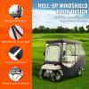 imageVEVOR Golf Cart Enclosure Polyester Driving Enclosure Club Car Covers Universal Fits for Most Brand Carts Sunproof and Dustproof Outdoor Cart Cover420D 97x43x55