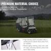imageVEVOR Golf Cart Enclosure Polyester Driving Enclosure Club Car Covers Universal Fits for Most Brand Carts Sunproof and Dustproof Outdoor Cart Cover420D 97x43x55
