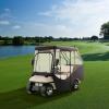 imageVEVOR Golf Cart Enclosure Polyester Driving Enclosure Club Car Covers Universal Fits for Most Brand Carts Sunproof and Dustproof Outdoor Cart Cover420D 97x43x55