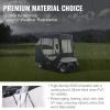 imageVEVOR Golf Cart Enclosure Polyester Driving Enclosure Club Car Covers Universal Fits for Most Brand Carts Sunproof and Dustproof Outdoor Cart Cover600D 85x48x53
