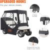 imageVEVOR Golf Cart Enclosure Polyester Driving Enclosure Club Car Covers Universal Fits for Most Brand Carts Sunproof and Dustproof Outdoor Cart Cover600D 85x48x53
