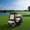 imageVEVOR Golf Cart Enclosure Polyester Driving Enclosure Club Car Covers Universal Fits for Most Brand Carts Sunproof and Dustproof Outdoor Cart Cover600D 85x48x53