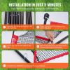 imageVEVOR Golf Practice Net Indoor Hitting Net for Baseball Hockey Soccer Heavy Duty Nylon DIY Ball Net Sports Netting Barrier for Backyard Driving Training Swing10x7Ft Golf Net