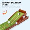 imageVEVOR Golf Putting Mat Putting Green Indoor Putting Matt for Indoors Sports Spin n Putt Golf Game Perfect Practice Putting Mat Golf Putting Mats Practice AutoBall Return1 Hole