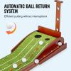 imageVEVOR Golf Putting Mat Putting Green Indoor Putting Matt for Indoors Sports Spin n Putt Golf Game Perfect Practice Putting Mat Golf Putting Mats Practice AutoBall Return2 Holes
