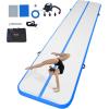 imageVEVOR Gymnastics Air Mat Inflatable Track with Electric Pump Training Mats for Home UseGymYogaCheerleadingBeachParkWaterBlue