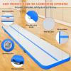 imageVEVOR Gymnastics Air Mat Inflatable Track with Electric Pump Training Mats for Home UseGymYogaCheerleadingBeachParkWaterBlue