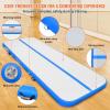 imageVEVOR Gymnastics Air Mat Inflatable Track with Electric Pump Training Mats for Home UseGymYogaCheerleadingBeachParkWaterBlue