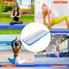 imageVEVOR Gymnastics Air Mat Inflatable Track with Electric Pump Training Mats for Home UseGymYogaCheerleadingBeachParkWaterBlue