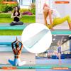 imageVEVOR Gymnastics Air Mat Inflatable Track with Electric Pump Training Mats for Home UseGymYogaCheerleadingBeachParkWaterMint Green