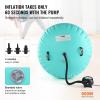 imageVEVOR Gymnastics Air Mat Inflatable Track with Electric Pump Training Mats for Home UseGymYogaCheerleadingBeachParkWaterMint Green