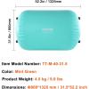 imageVEVOR Gymnastics Air Mat Inflatable Track with Electric Pump Training Mats for Home UseGymYogaCheerleadingBeachParkWaterMint Green