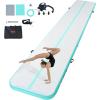 imageVEVOR Gymnastics Air Mat Inflatable Track with Electric Pump Training Mats for Home UseGymYogaCheerleadingBeachParkWaterMint Green