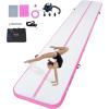 imageVEVOR Gymnastics Air Mat Inflatable Track with Electric Pump Training Mats for Home UseGymYogaCheerleadingBeachParkWaterPink