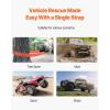 imageVEVOR Heavy Duty Tow Strap Recovery Kit 3 in x 30 ft MBS36000 lbs Tree Saver Winch Strap Triple Reinforced Loop ampamp Protective Sleeves ampamp Storage Bag 34quot DRing Shackles for Truck Jeep SUV ATV3in x 20ft