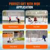imageVEVOR Hockey Goal with Backstop and Targets Street Steel Hockey Net 72quot Pro Hockey Training Goal Set Portable Indoor Outdoor Hockey Goal with Net Easy Assemble WhiteRed