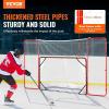 imageVEVOR Hockey Goal with Backstop and Targets Street Steel Hockey Net 72quot Pro Hockey Training Goal Set Portable Indoor Outdoor Hockey Goal with Net Easy Assemble WhiteRed