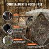imageVEVOR Hunting BlindSee Through Ground Blinds with Carrying Bag 360 Degree Portable Camouflage TentDurable Concealed Shelter with Silent Side Door and Window for Turkey and Deer23 Person
