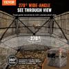 imageVEVOR Hunting BlindSee Through Ground Blinds with Carrying Bag 360 Degree Portable Camouflage TentDurable Concealed Shelter with Silent Side Door and Window for Turkey and Deer23 Person270See Through 