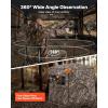 imageVEVOR Hunting BlindSee Through Ground Blinds with Carrying Bag 360 Degree Portable Camouflage TentDurable Concealed Shelter with Silent Side Door and Window for Turkey and Deer23 Person360 See Through 