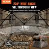 imageVEVOR Hunting BlindSee Through Ground Blinds with Carrying Bag 360 Degree Portable Camouflage TentDurable Concealed Shelter with Silent Side Door and Window for Turkey and Deer45 Person270See Through H69