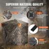 imageVEVOR Hunting BlindSee Through Ground Blinds with Carrying Bag 360 Degree Portable Camouflage TentDurable Concealed Shelter with Silent Side Door and Window for Turkey and Deer23 Person