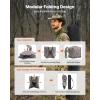 imageVEVOR Hunting BlindSee Through Ground Blinds with Carrying Bag 360 Degree Portable Camouflage TentDurable Concealed Shelter with Silent Side Door and Window for Turkey and Deer67 Person H79