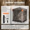 imageVEVOR Hunting BlindSee Through Ground Blinds with Carrying Bag 360 Degree Portable Camouflage TentDurable Concealed Shelter with Silent Side Door and Window for Turkey and Deer23 Person