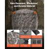 imageVEVOR Hunting BlindSee Through Ground Blinds with Carrying Bag 360 Degree Portable Camouflage TentDurable Concealed Shelter with Silent Side Door and Window for Turkey and Deer45 Person270 See Through H79
