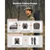 imageVEVOR Hunting BlindSee Through Ground Blinds with Carrying Bag 360 Degree Portable Camouflage TentDurable Concealed Shelter with Silent Side Door and Window for Turkey and Deer45 Person270 See Through H79