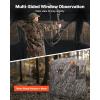 imageVEVOR Hunting BlindSee Through Ground Blinds with Carrying Bag 360 Degree Portable Camouflage TentDurable Concealed Shelter with Silent Side Door and Window for Turkey and Deer23 PersonThermal