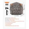 imageVEVOR Hunting BlindSee Through Ground Blinds with Carrying Bag 360 Degree Portable Camouflage TentDurable Concealed Shelter with Silent Side Door and Window for Turkey and Deer67 Person288 See Through 