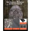 imageVEVOR Hunting BlindSee Through Ground Blinds with Carrying Bag 360 Degree Portable Camouflage TentDurable Concealed Shelter with Silent Side Door and Window for Turkey and DeerSingle Person