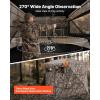 imageVEVOR Hunting BlindSee Through Ground Blinds with Carrying Bag 360 Degree Portable Camouflage TentDurable Concealed Shelter with Silent Side Door and Window for Turkey and Deer45 Person270 See Through H79