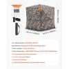 imageVEVOR Hunting BlindSee Through Ground Blinds with Carrying Bag 360 Degree Portable Camouflage TentDurable Concealed Shelter with Silent Side Door and Window for Turkey and Deer23 Person360 See Through 
