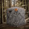 imageVEVOR Hunting BlindSee Through Ground Blinds with Carrying Bag 360 Degree Portable Camouflage TentDurable Concealed Shelter with Silent Side Door and Window for Turkey and Deer12 Person270See Through 