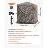 imageVEVOR Hunting BlindSee Through Ground Blinds with Carrying Bag 360 Degree Portable Camouflage TentDurable Concealed Shelter with Silent Side Door and Window for Turkey and Deer12 Person270See Through 