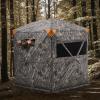 imageVEVOR Hunting BlindSee Through Ground Blinds with Carrying Bag 360 Degree Portable Camouflage TentDurable Concealed Shelter with Silent Side Door and Window for Turkey and Deer67 Person H79