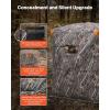imageVEVOR Hunting BlindSee Through Ground Blinds with Carrying Bag 360 Degree Portable Camouflage TentDurable Concealed Shelter with Silent Side Door and Window for Turkey and Deer23 PersonThermal