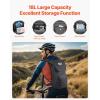 imageVEVOR Hydration Backpack Insulated Hydration Pack Backpack with Water Bladder Hiking Water Backpack with Storage for Men Women Hydro Water Daypack for Hiking Running Cycling CampingBLK 18L3L